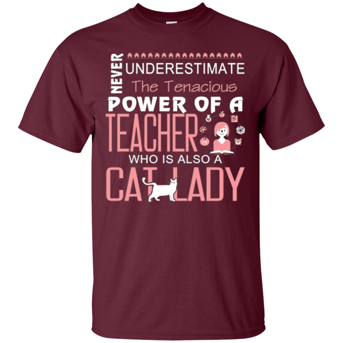 A Teacher Who Is Also A Cat Lady T Shirt, Cat T Shirt