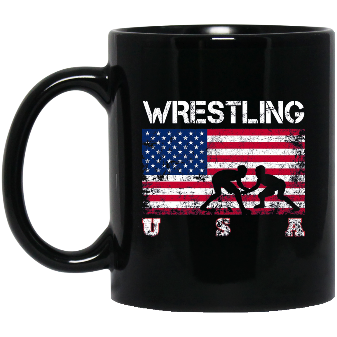American Flag Wrestling T-shirt
