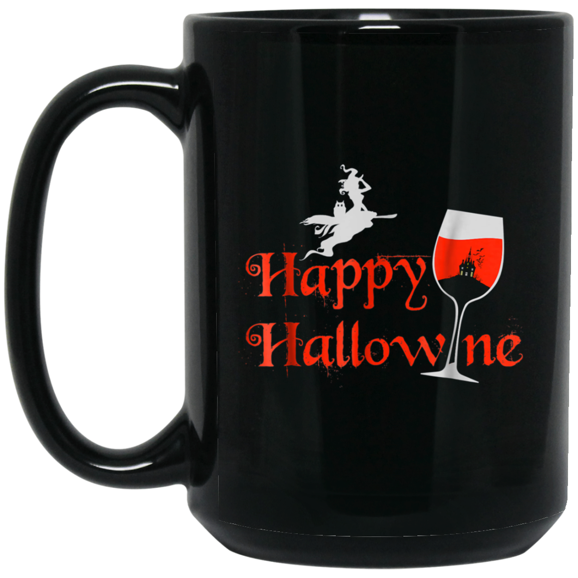 Funny Halloween Wine Tshirt, Happy Hallowine, for Men Women