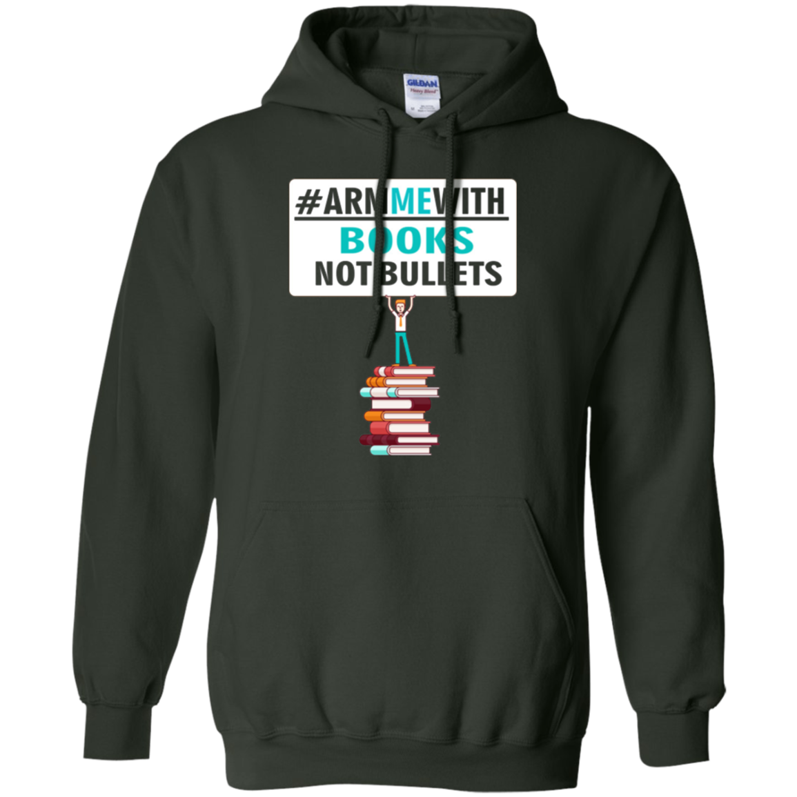 Arm Me With Books Not Bullets Shirt Gift Women Men Teachers