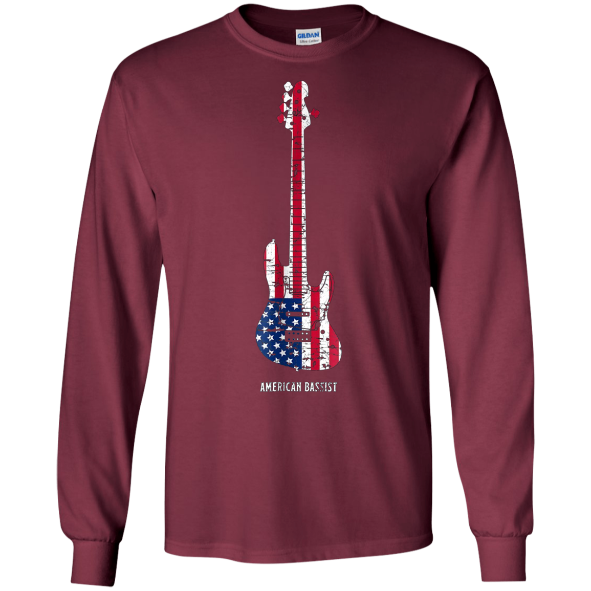 American Bassist Bass guitar Player T Shirt Music Gift Men