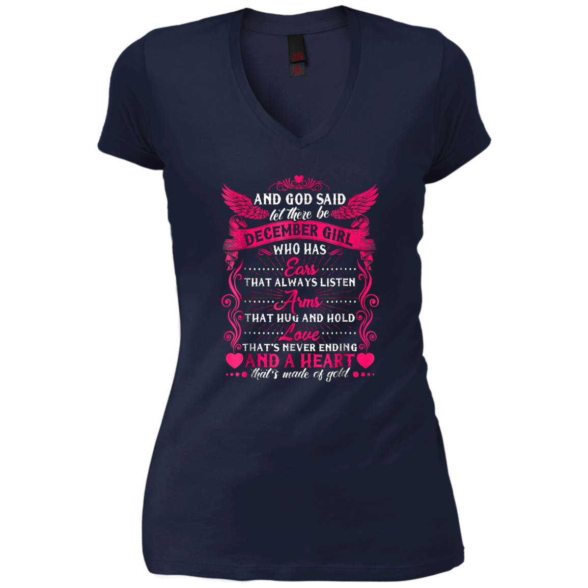 And God Said Let There Be December Girl T-shirt