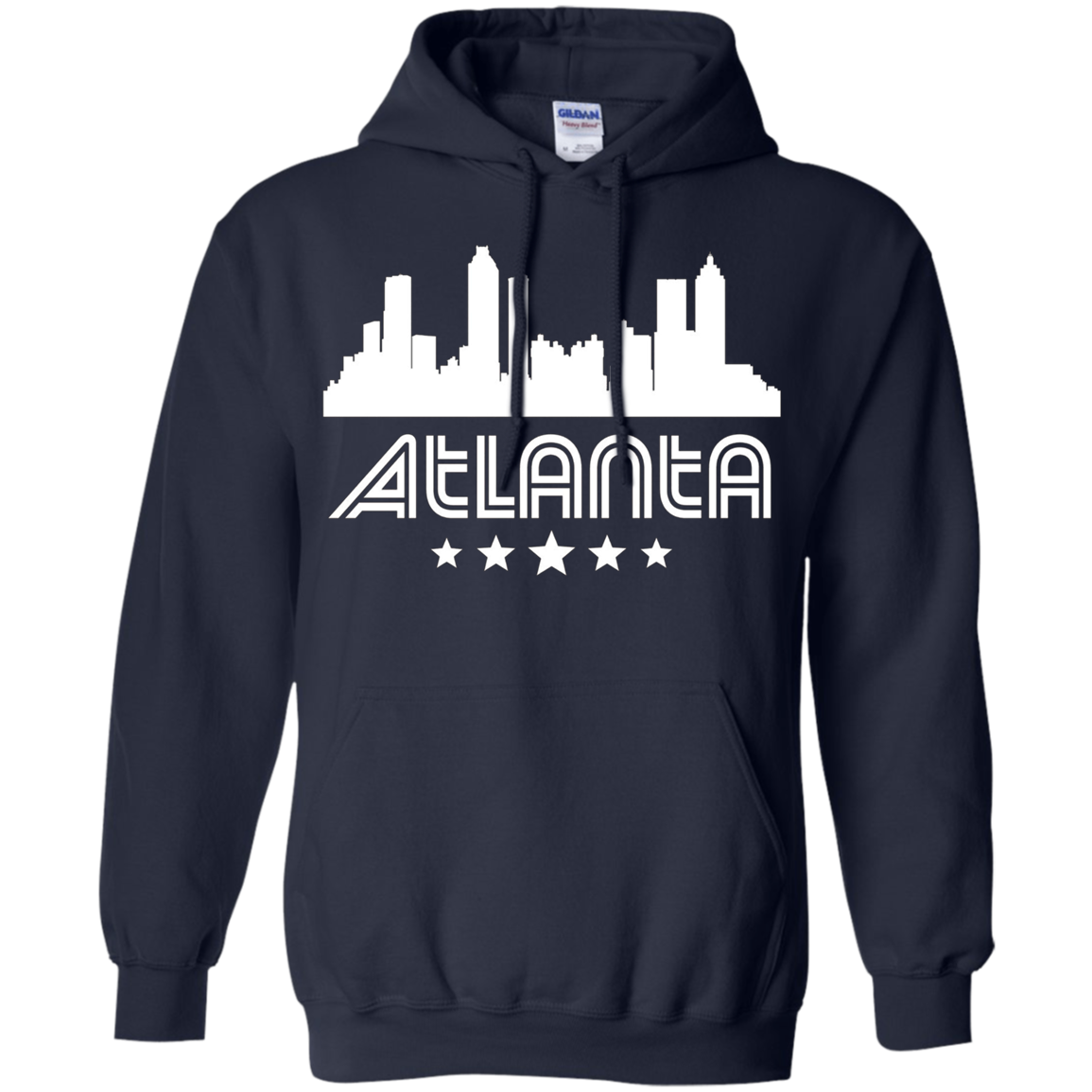 Atlanta Georgia Skyline Retro Style T-Shirt