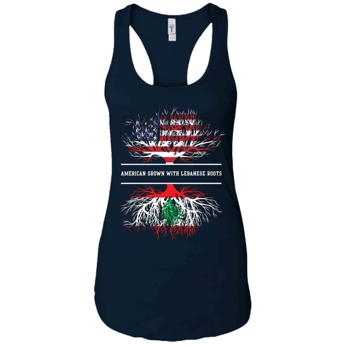 American Grown With Lebanese Roots T-Shirt Lebanon Tee