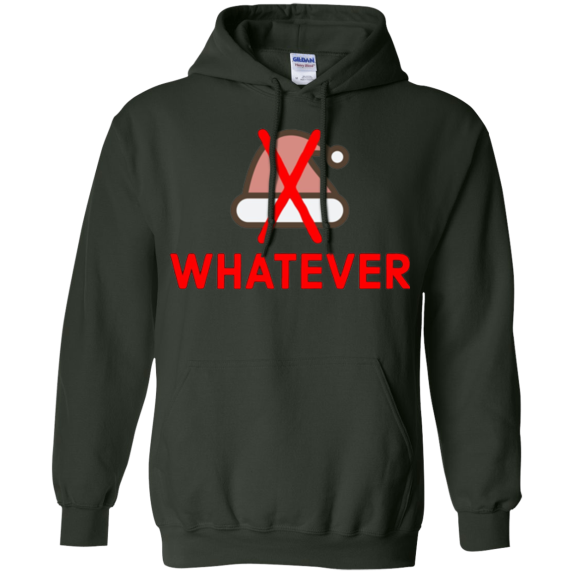 Santa Hat Hater Whatever Anti Christmas Xmas Humor T-Shirt