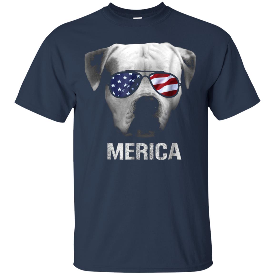 American Bulldog Merica t-shirt - Patriot Patriotic