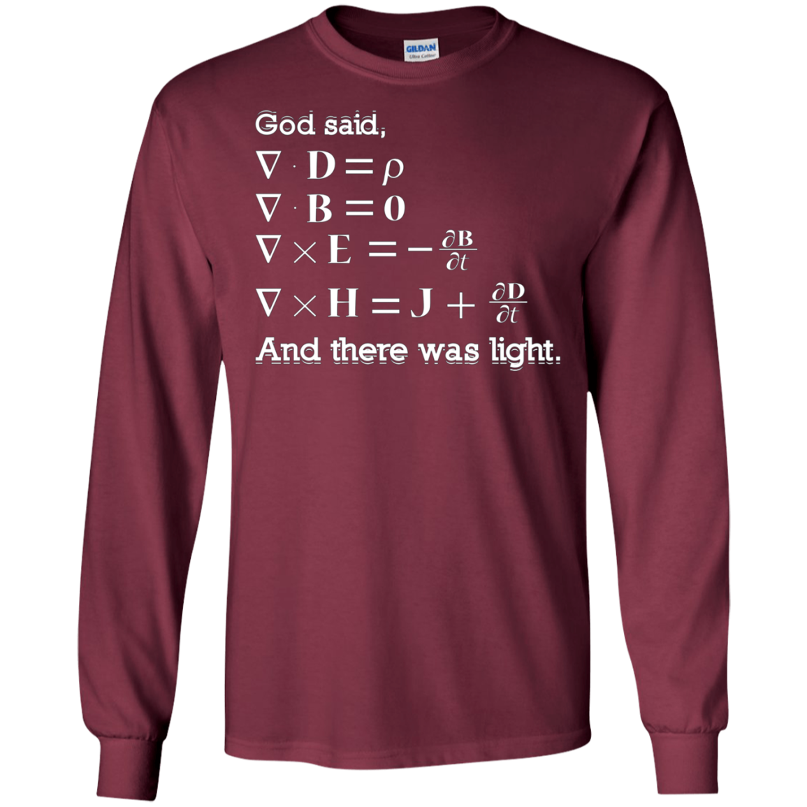 And God Said, Let There Be Light Physics Gift T Shirt