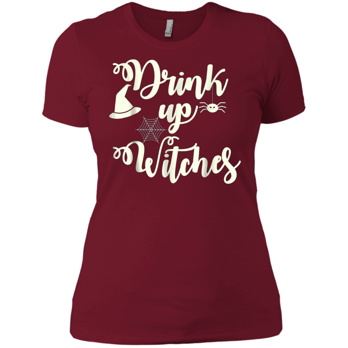 Funny Halloween Wine Lovers Shirt Women Drink Up Witches Tee