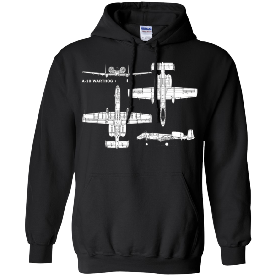 A-10 Warthog Military Aircraft T-Shirt