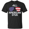 Image of America 4th of July Patriot Sunglass USA Flag Cool T-shirt