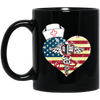 Image of American Flag Nursing Heart National Nurse Week T-shirt