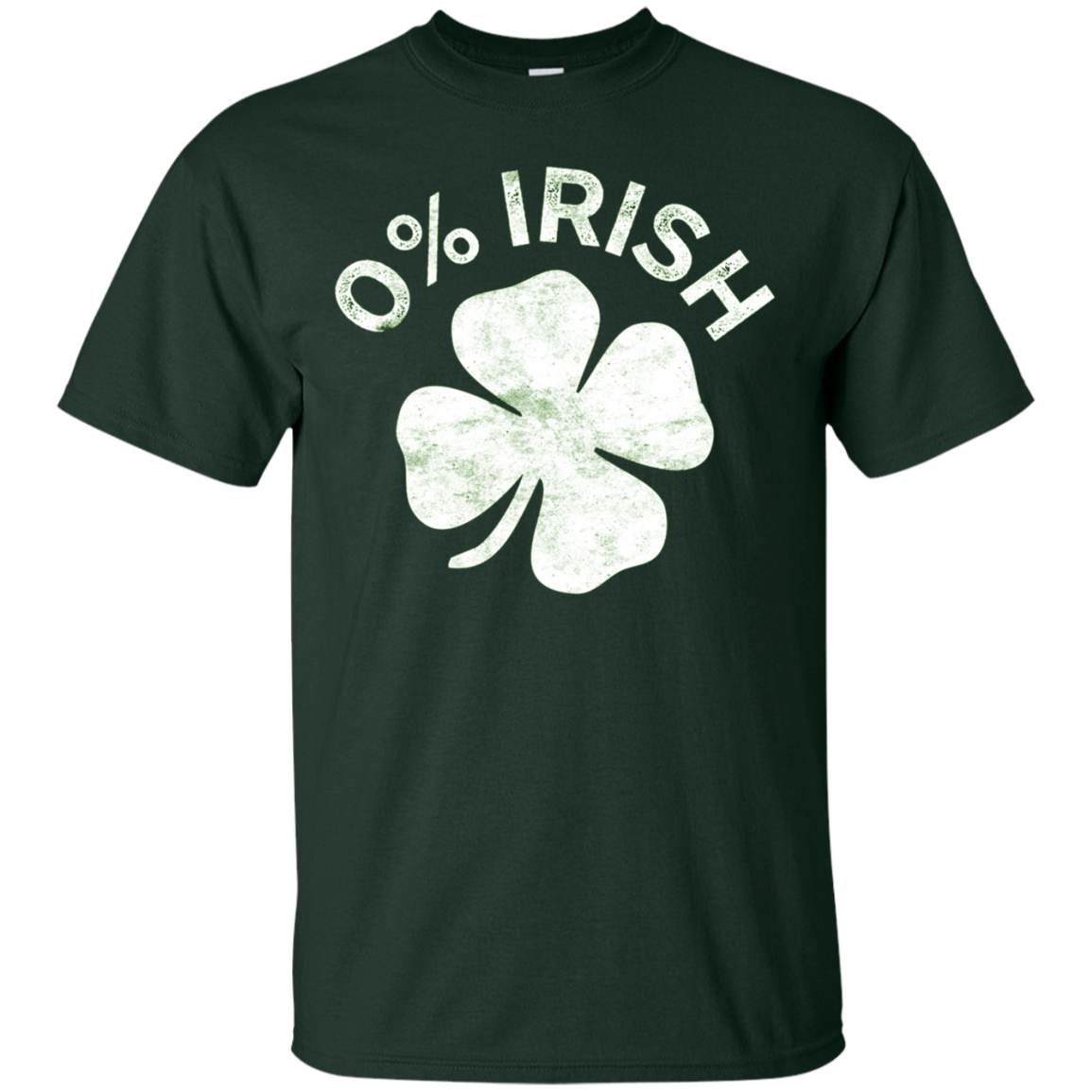 0% Irish T-Shirt Vintage Saint Patrick Day Gift