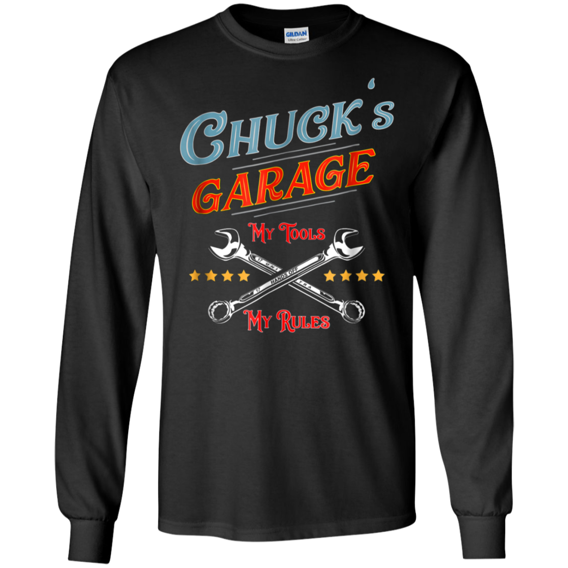 Chuck's Garage funny t-shirt