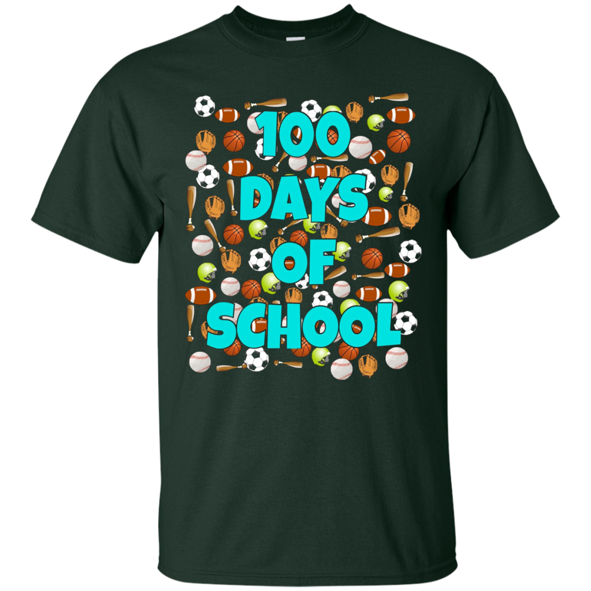 100 Days of School T Shirt for kids or teachers - Sports