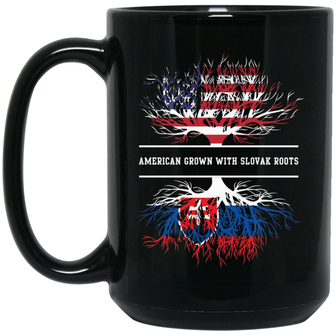 American Grown With Slovak Roots T-Shirt Slovakia Tee