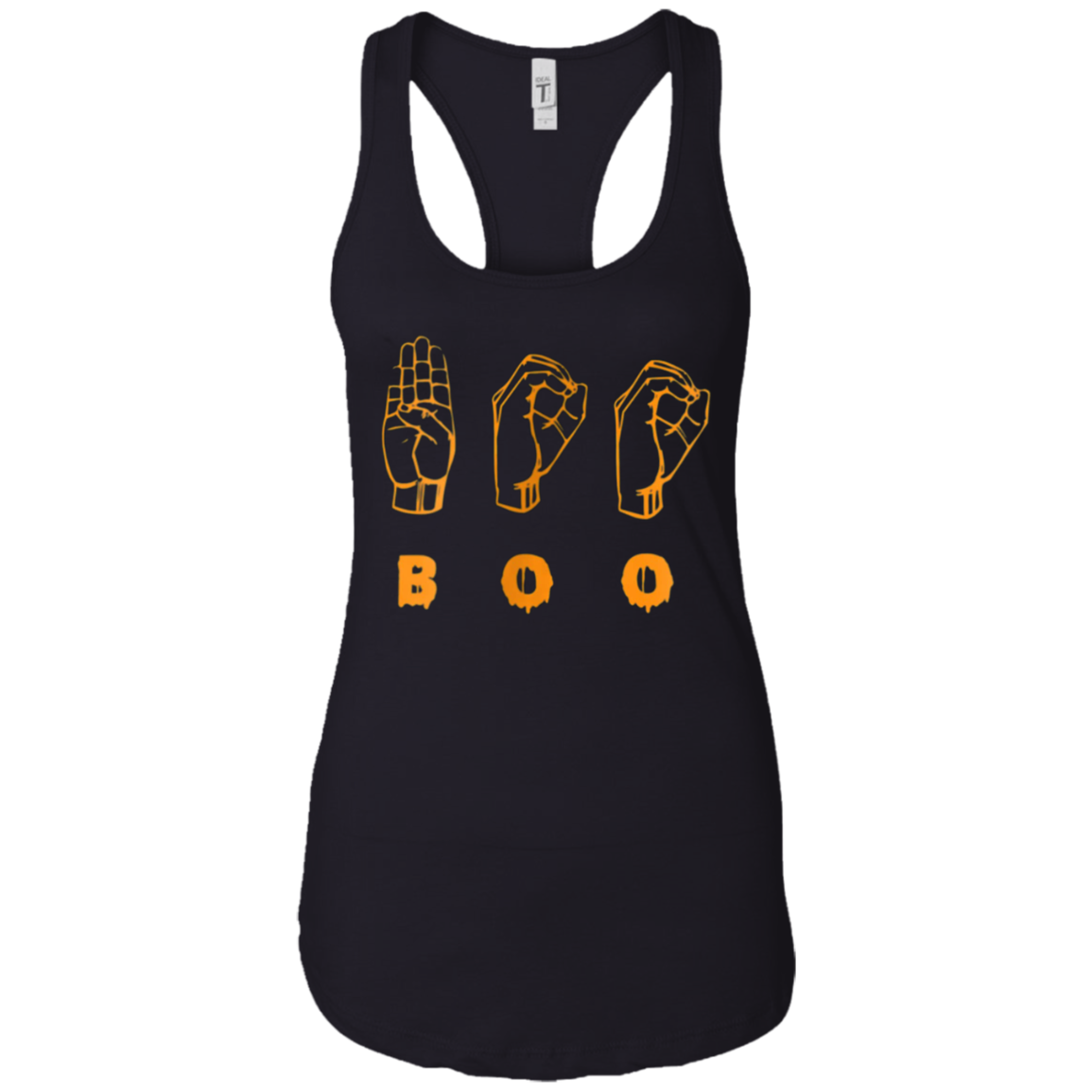American Sign Language ASL BOO Halloween T-shirt