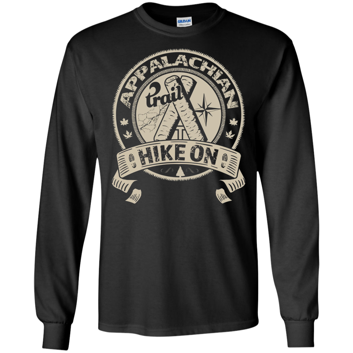 Vite de sentier des Appalaches sur l'aventure de randonnée de la carte T-Shirt