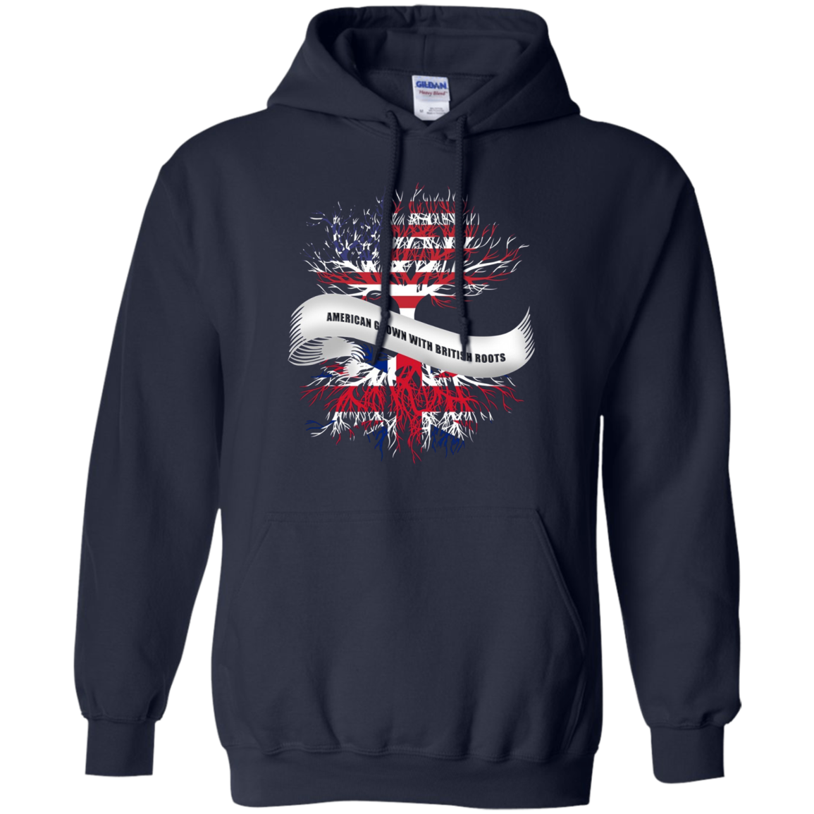 American Grown With British Roots T-Shirt Great Gift Tee