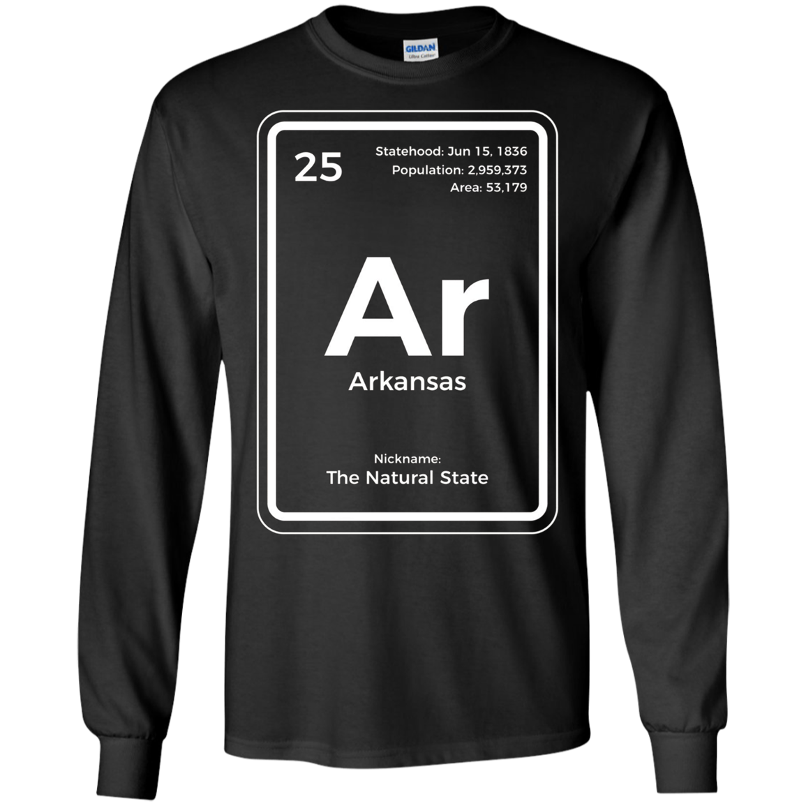 Arkansas T Shirt Periodic Table The Natural State