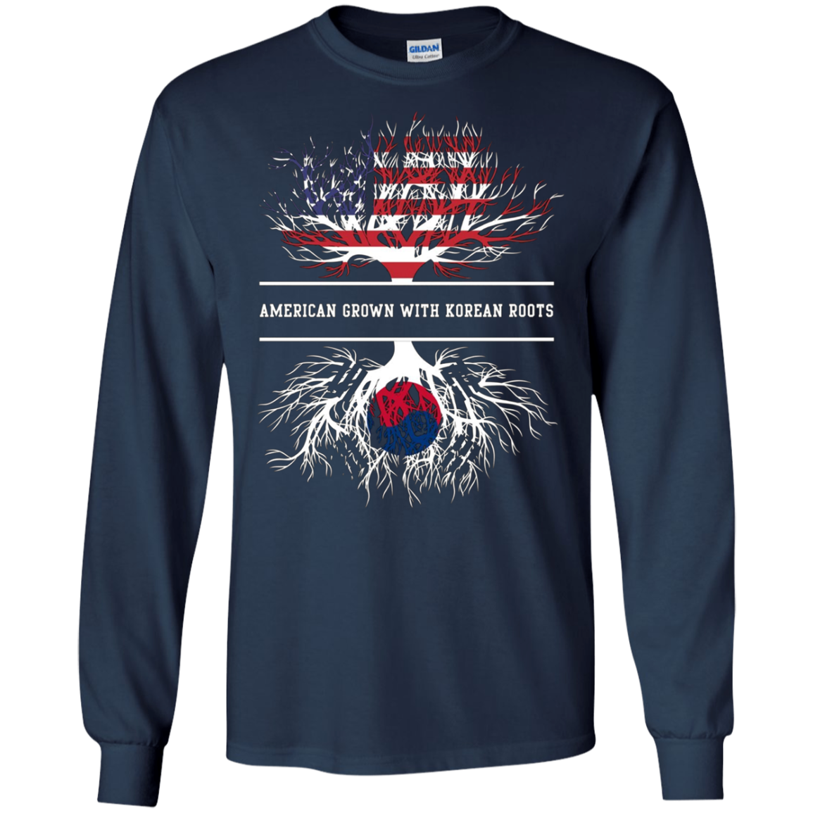 American Grown With Korean Roots T-Shirt South Korea Tee