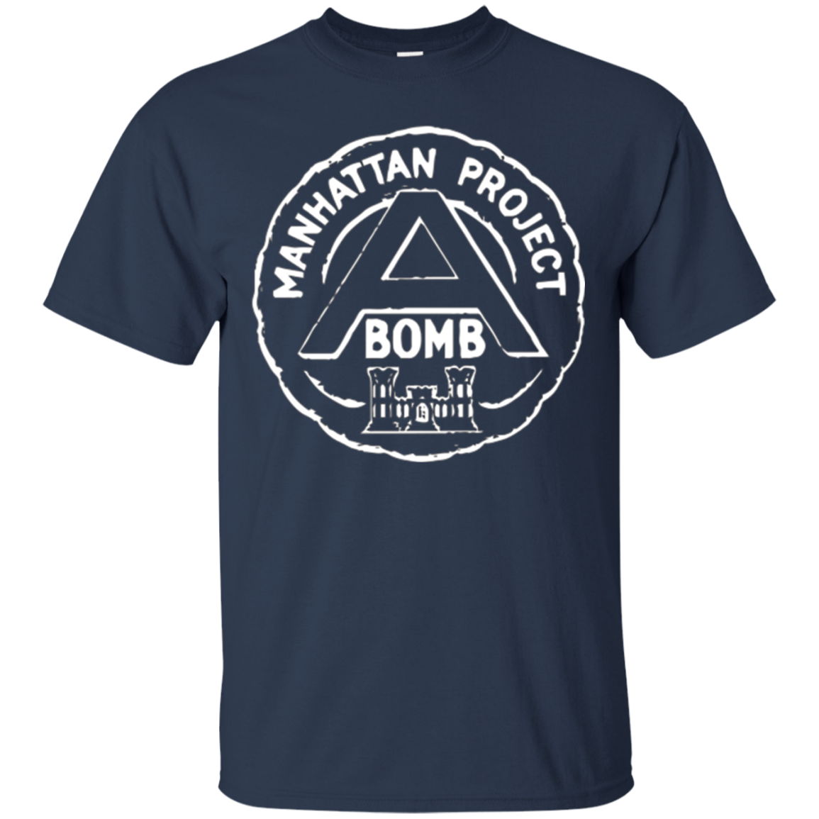 Atomic Bomb Manhattan Project T-Shirt White Print