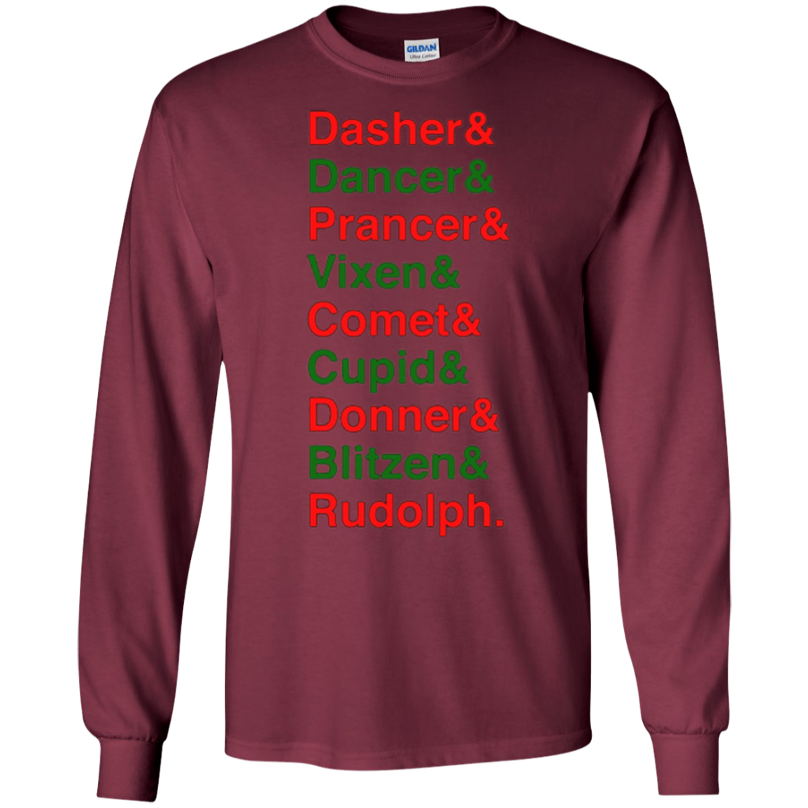Santa Claus's Reindeer Character List T-Shirt