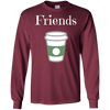 Image of "FRIENDS" half of Best Friends Donut and Coffee T-Shirt