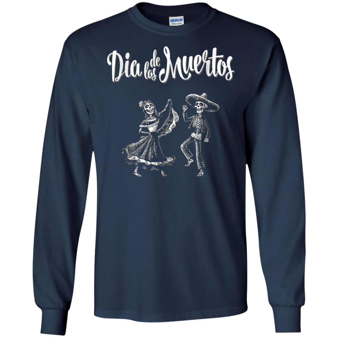 "Dia De Los Muertos" Dancing Mariachi Skeletons Tee Shirt