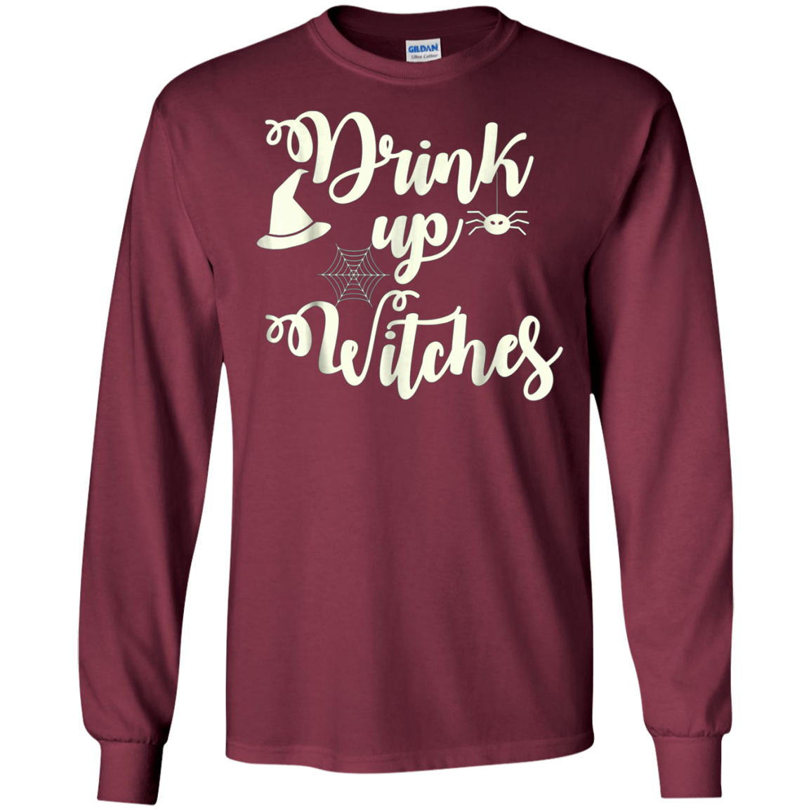 Funny Halloween Wine Lovers Shirt Women Drink Up Witches Tee