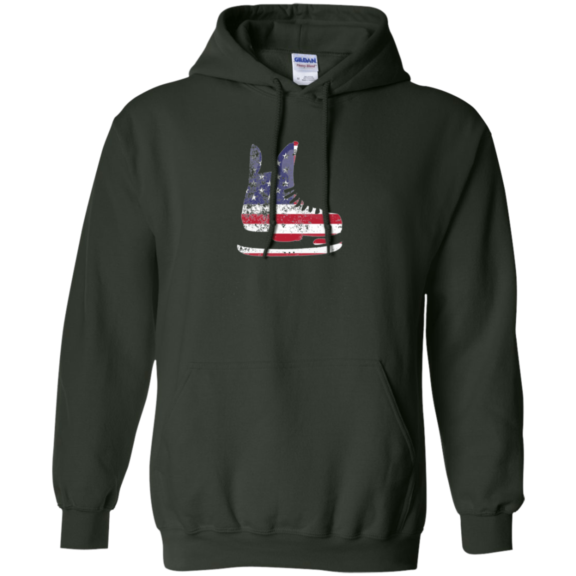 American Flag Shirt Patriotic Ice Hockey Skate Vintage Gift