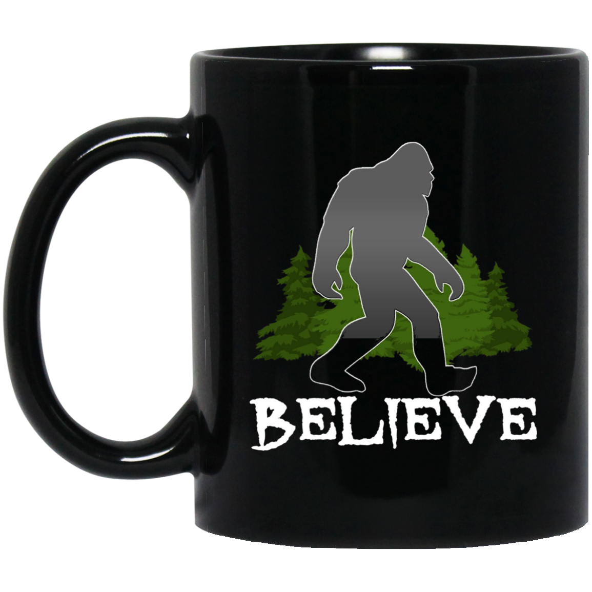 Bigfoot, Sasquatch, Yeti, I Believe Tshirt, Silhouette