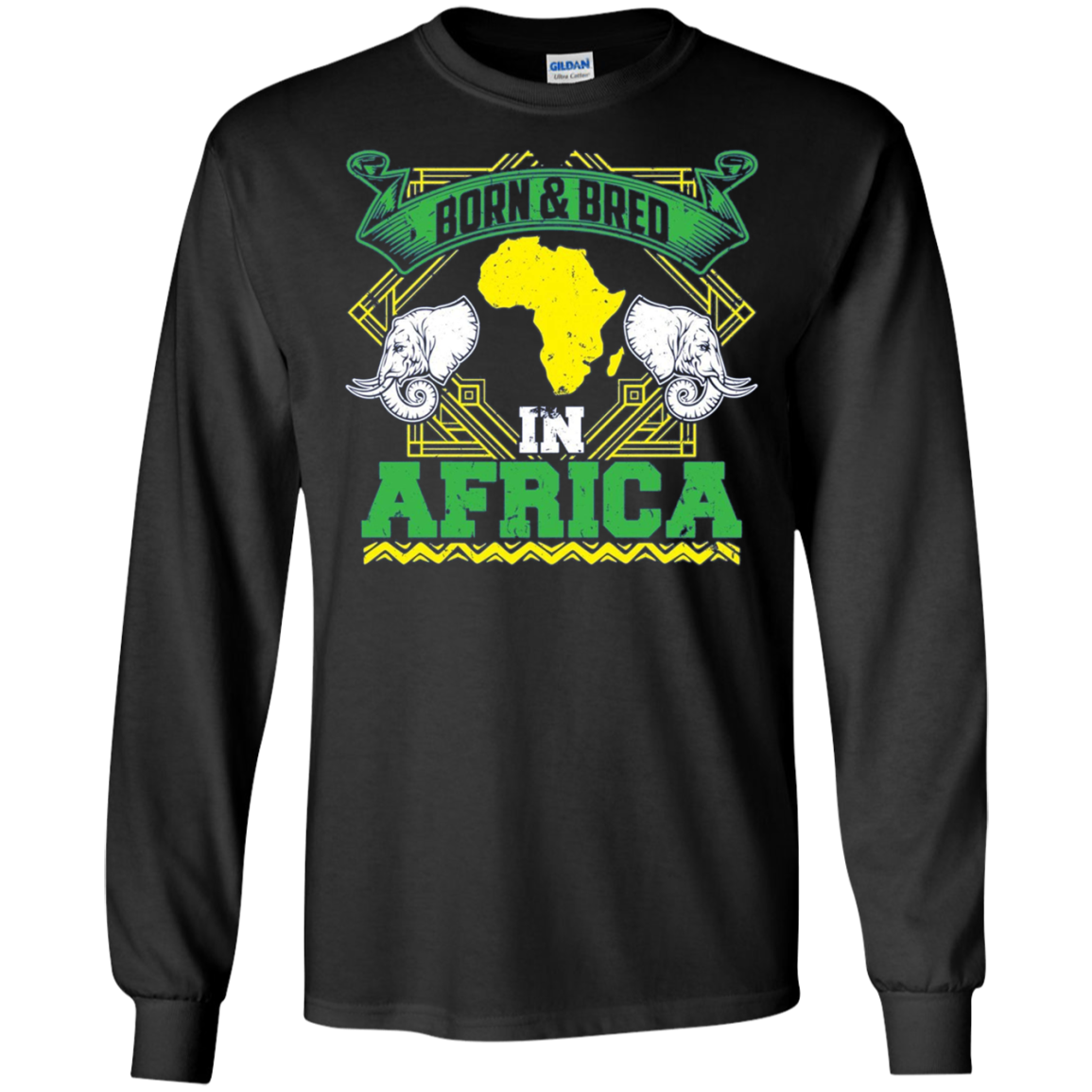 Africa Born And Bred Long Sleeve T-Shirt