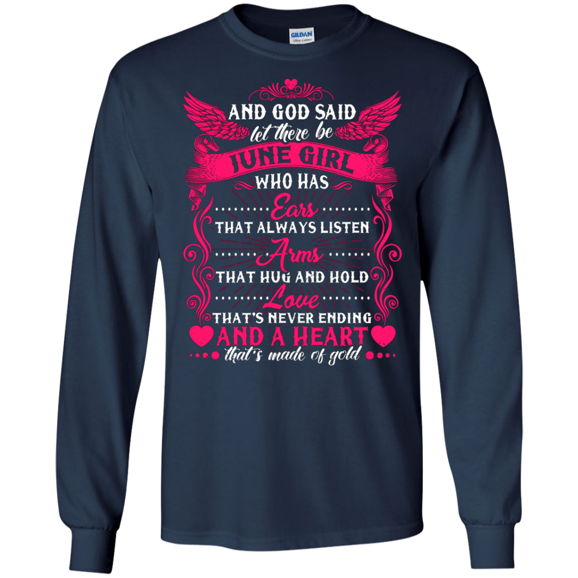 And God Said Let There Be June Girl T-shirt