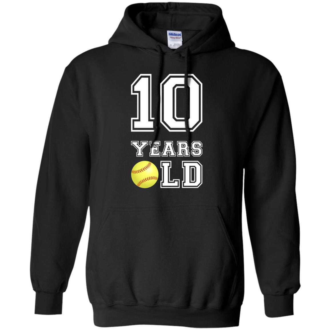 10 Years Old Softball Birthday Shirt Boy 10th Birthday Tee