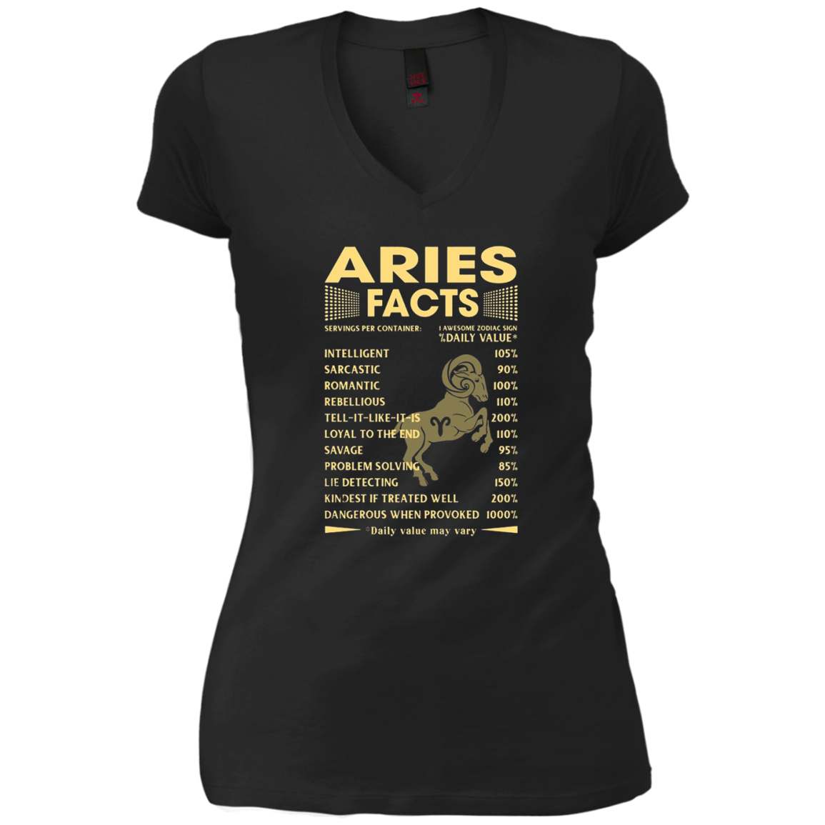 Aries Facts Zodiac T-shirt