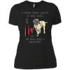 Image of Woman Cannot Survive on Wine Alone needs A Bullmastiff Dog