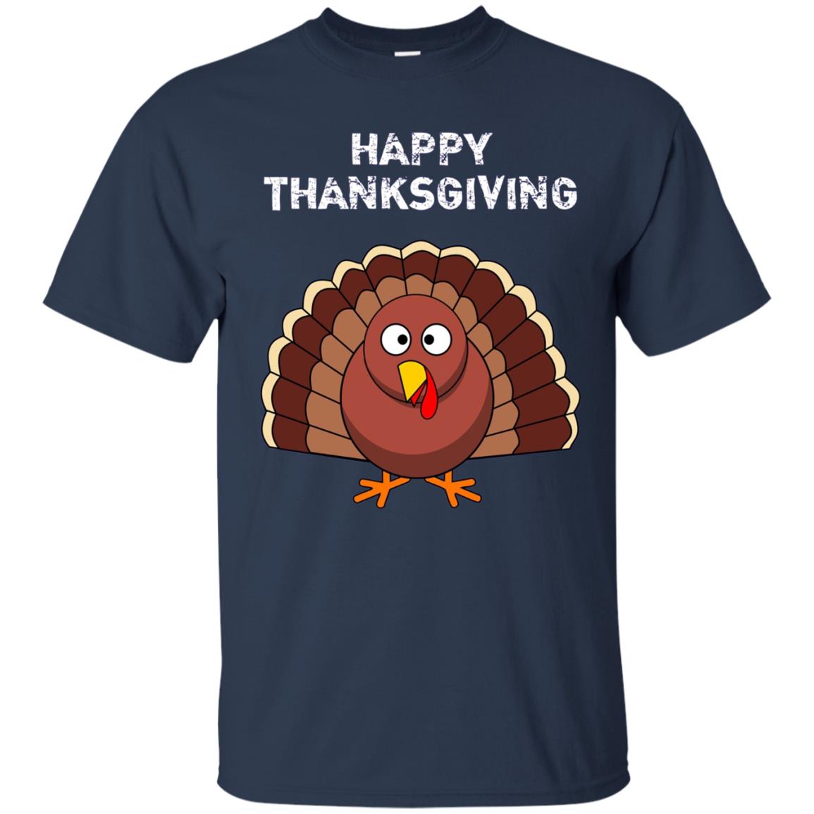 "Happy Thanksgiving" Turkey Thanksgiving Funny T-Shirt