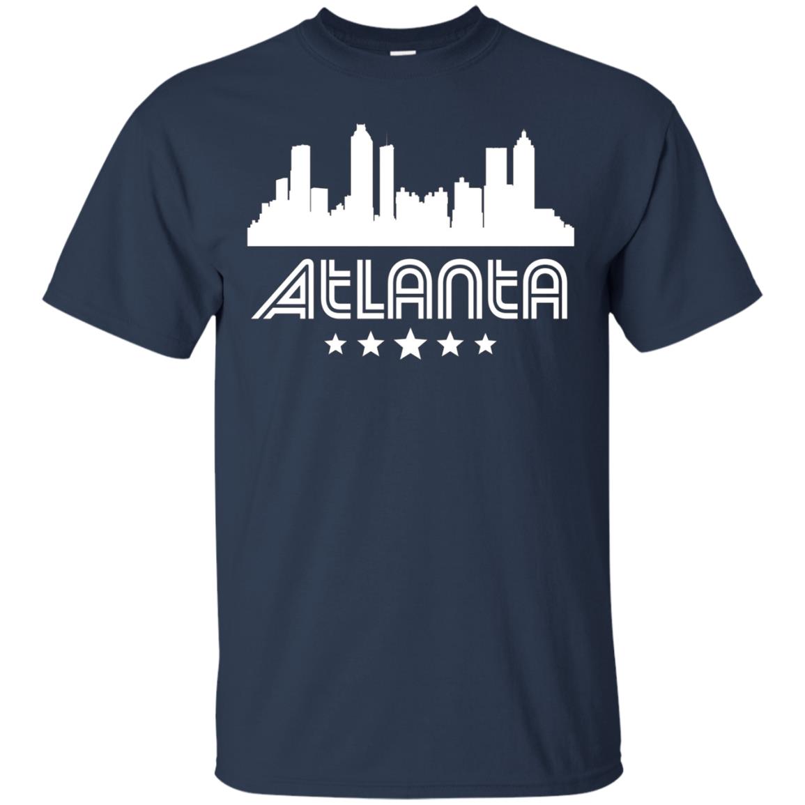 Atlanta Georgia Skyline Retro Style T-Shirt