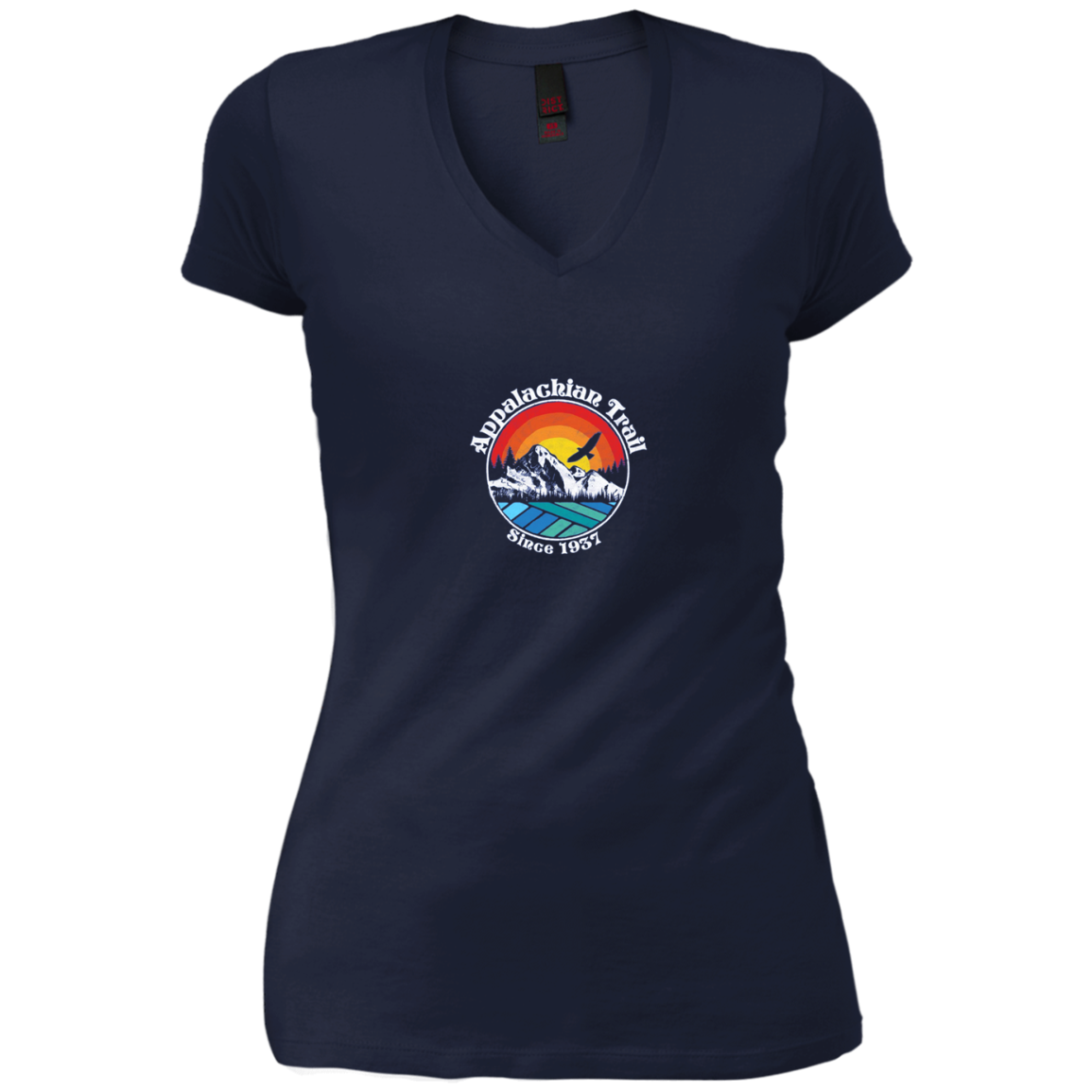 Appalachian Trail Scene Retro Mountains Long Sleeve T-Shirt