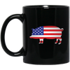 Image of American Flag Pig Shirt 4th of July Independence Day Gift