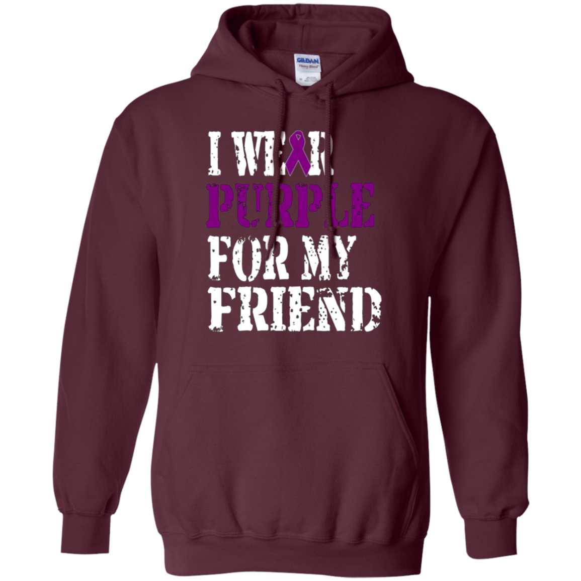 Alzheimer's Awareness T-shirt I Wear Purple For My Friend