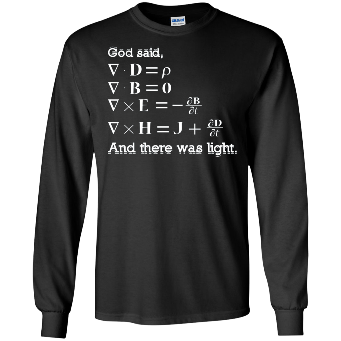 And God Said, Let There Be Light Physics Gift T Shirt
