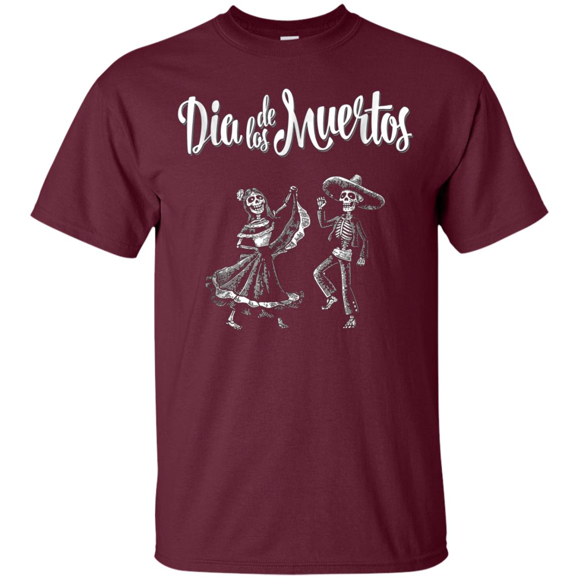 "Dia De Los Muertos" Dancing Mariachi Skeletons Tee Shirt