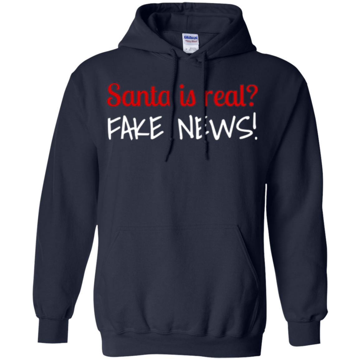 Santa Fake News T-Shirt Trump Joke Funny Christmas Gift