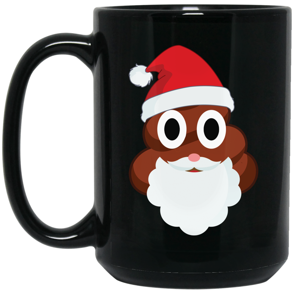 Santa Poop Emoji Funny Christmas Shirt
