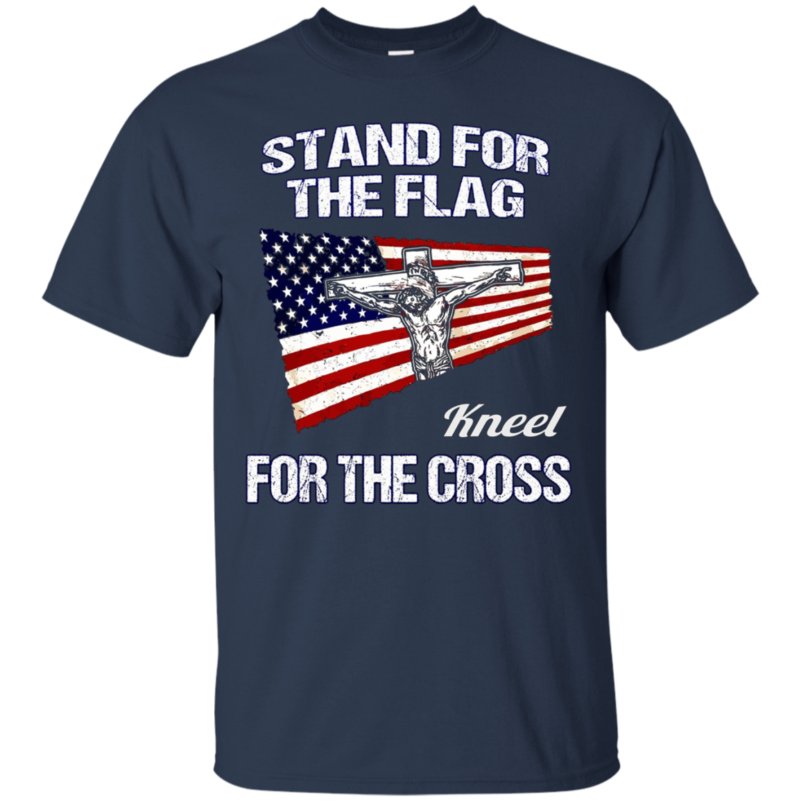 America Stand for the Flag USA Patriotic Christian Tee Shirt