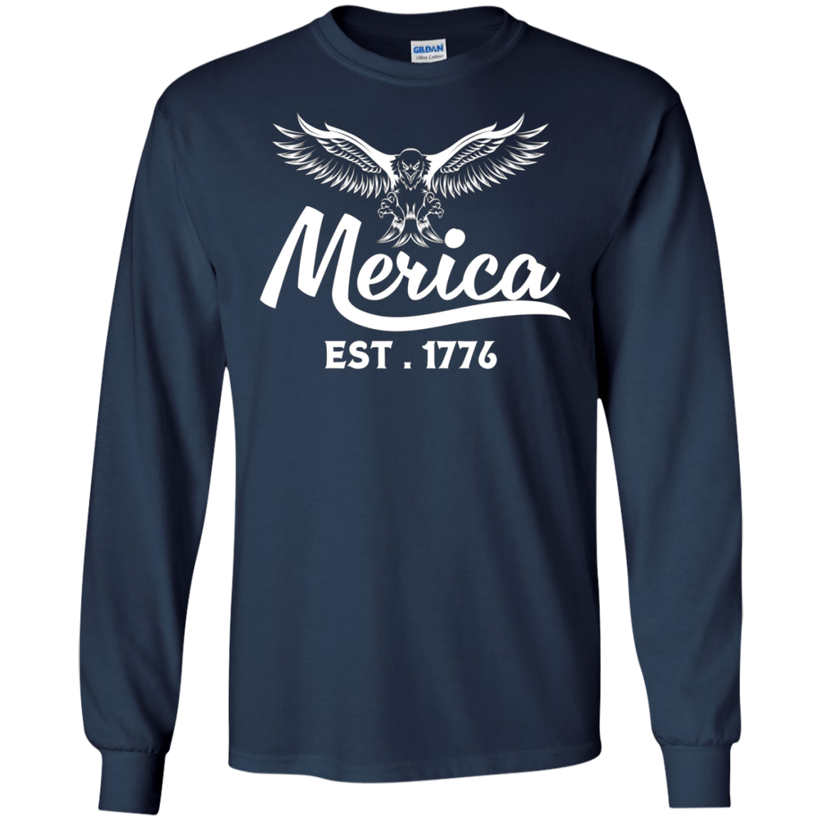 America 1776 - 4th of July Patriotic America USA Shirt LS