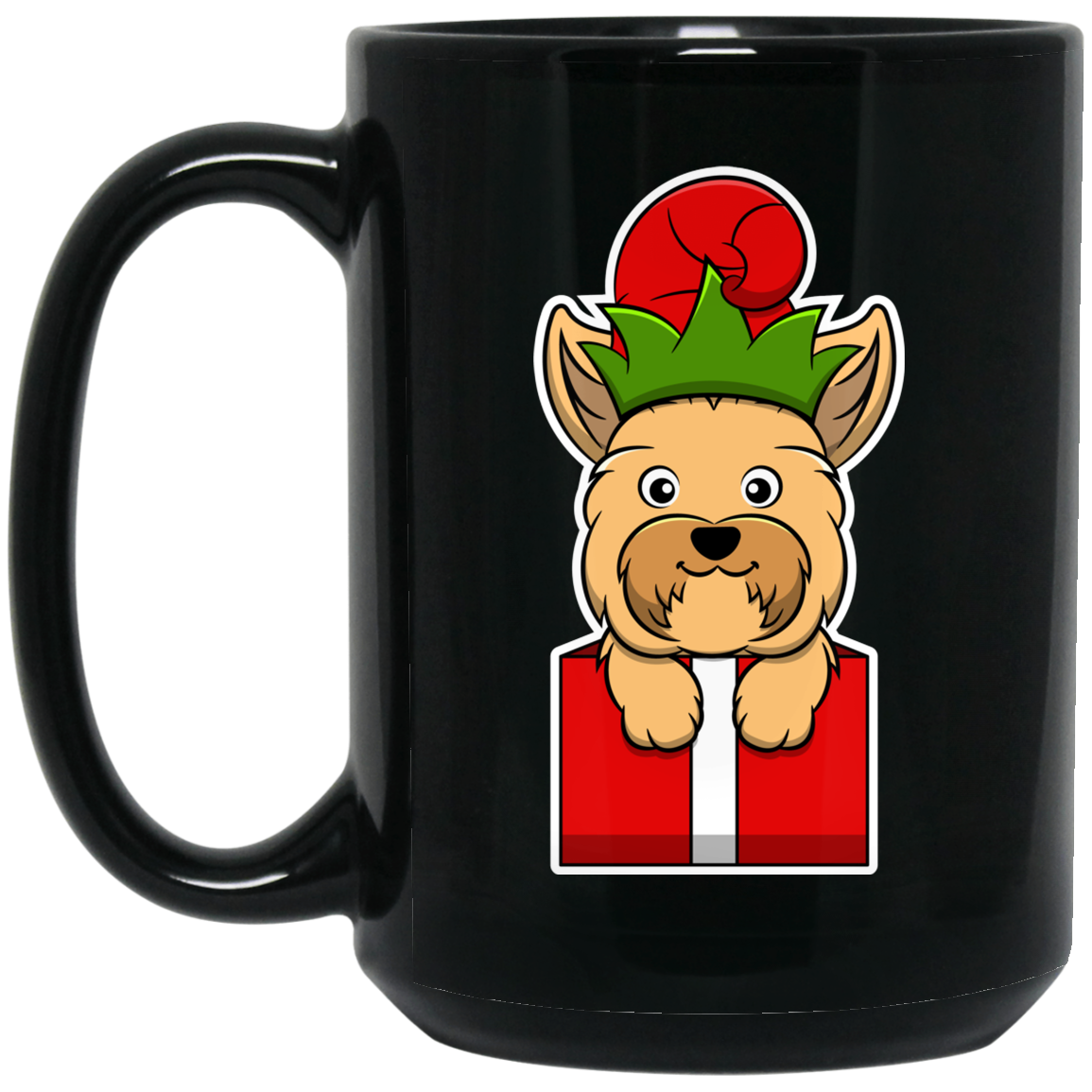 Christmas Yorkshire Terrier Dog T-Shirt, Puppy Xmas Gift