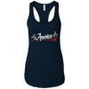 Image of America Heartbeat Red Shirt Fourth of July Outfit Stars
