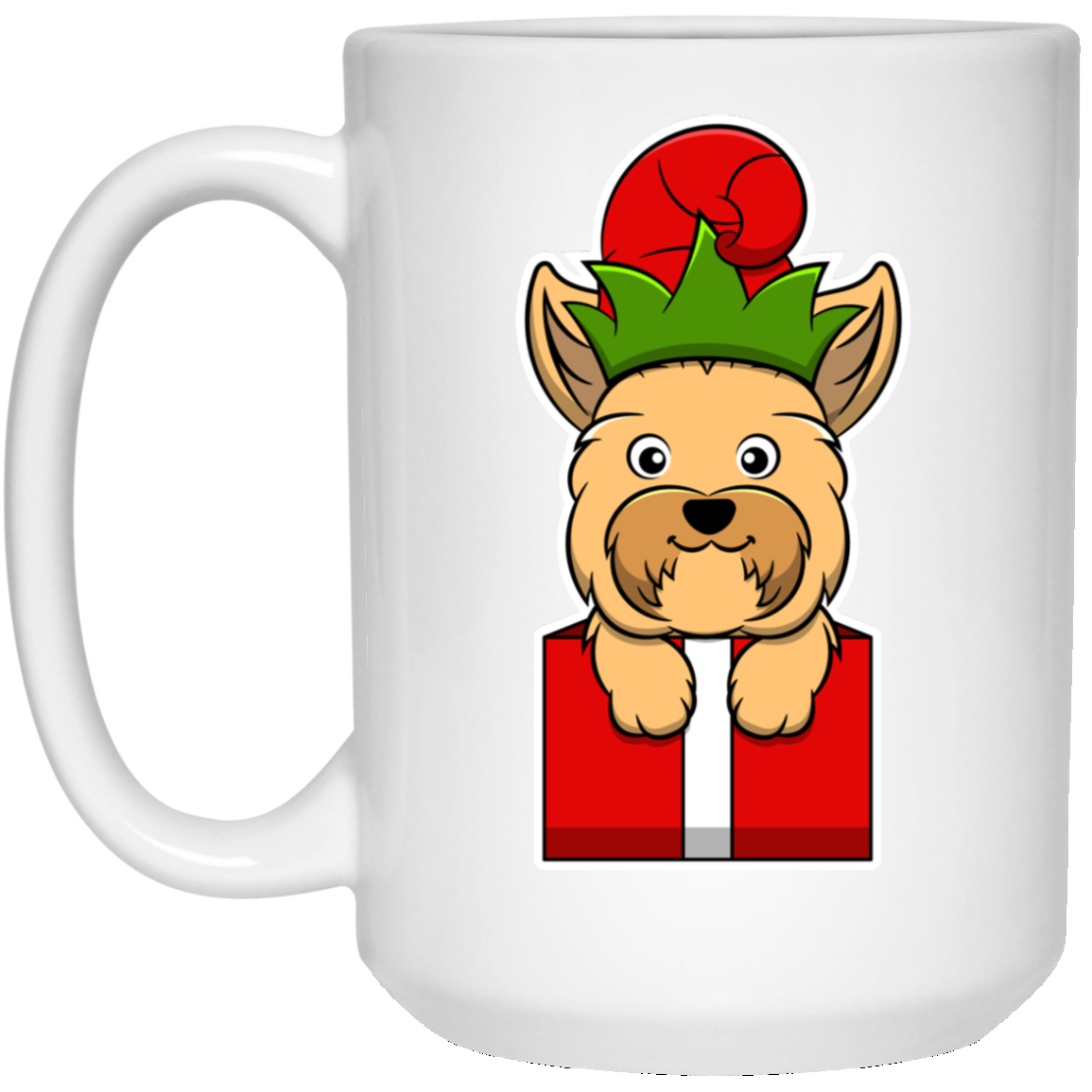 Christmas Yorkshire Terrier Dog T-Shirt, Puppy Xmas Gift
